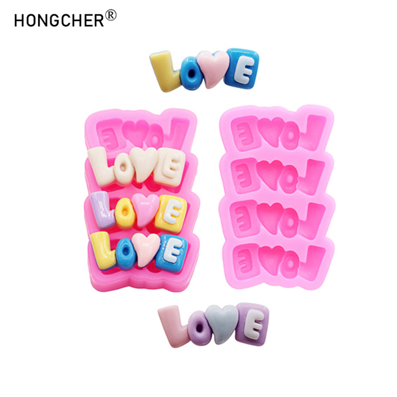 Resin Art Alphabet - Силиконовая форма для букв LOVE: для