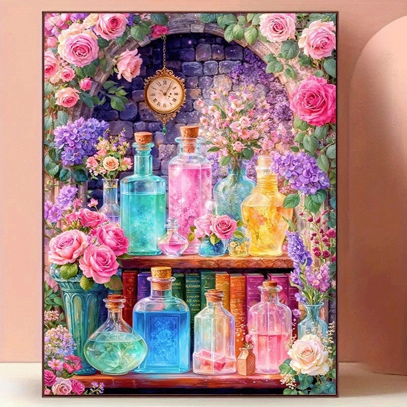 Resin Art Work - Алмазная мозаика с яркими цветами/тортами/изображениями красоты,