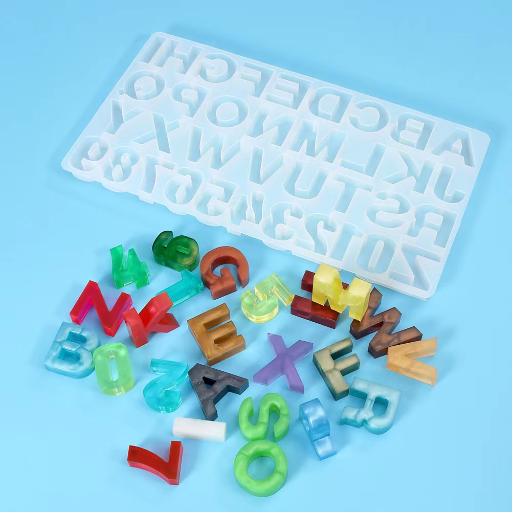 Resin Art Alphabet - Домашний декор «сделай сам», 1 шт.,
