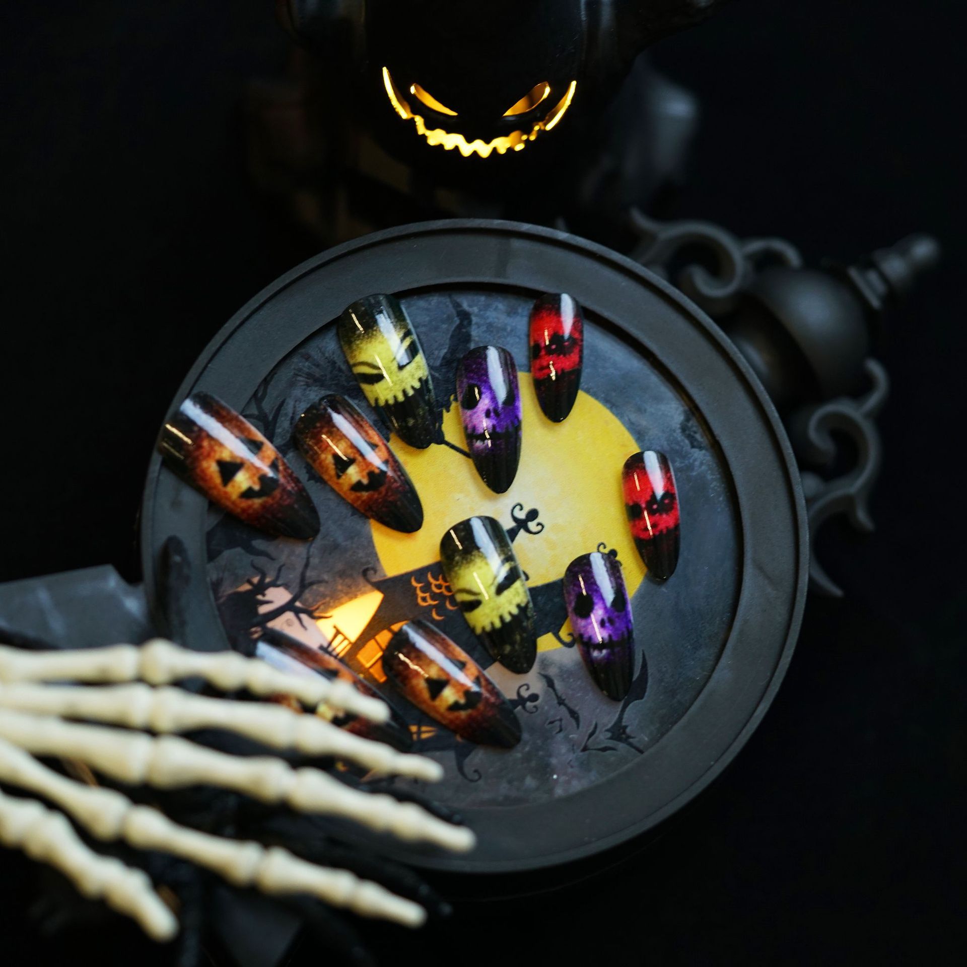24 шт. 2025 Хэллоуин 3D кошачи – обзор и цена Resin Art Case