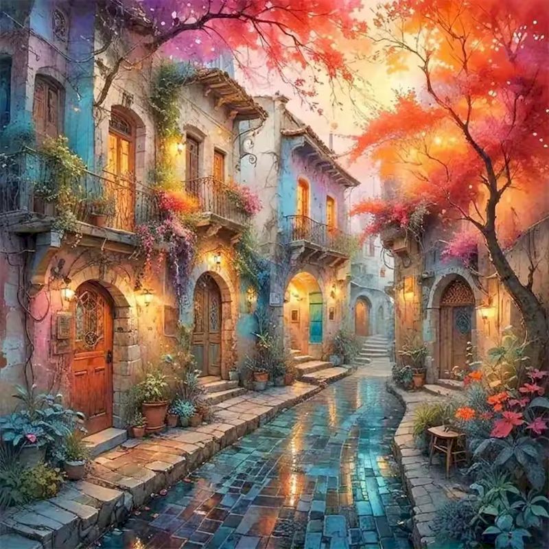 RUOPOTY 5D Алмазная Мозаика: Д – обзор и цена Resin Art Wallpaper