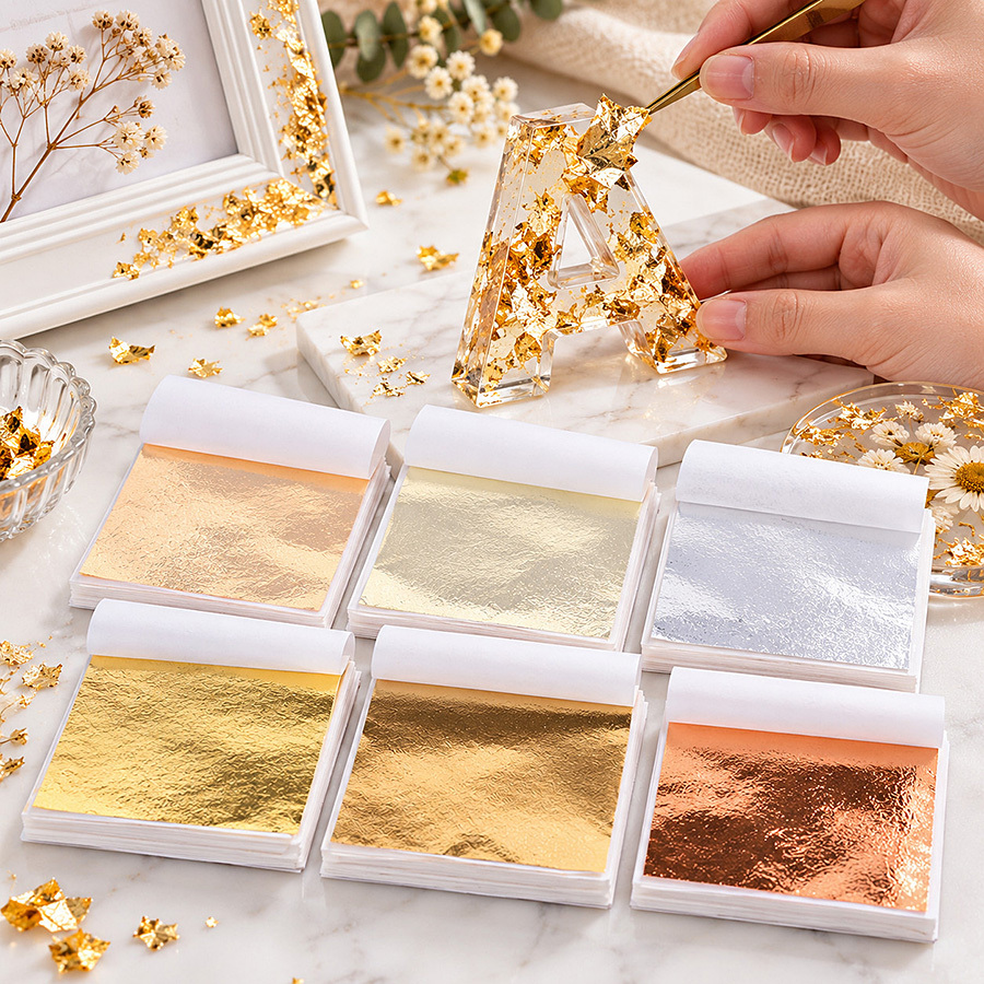 100 листов золотой фольги для  – обзор и цена Resin Art Wedding Gift