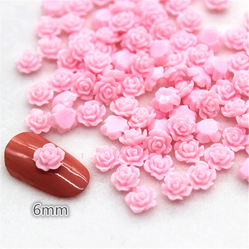 100 шт. 6 мм кабошон из смолы  – обзор и цена Resin Art Rose