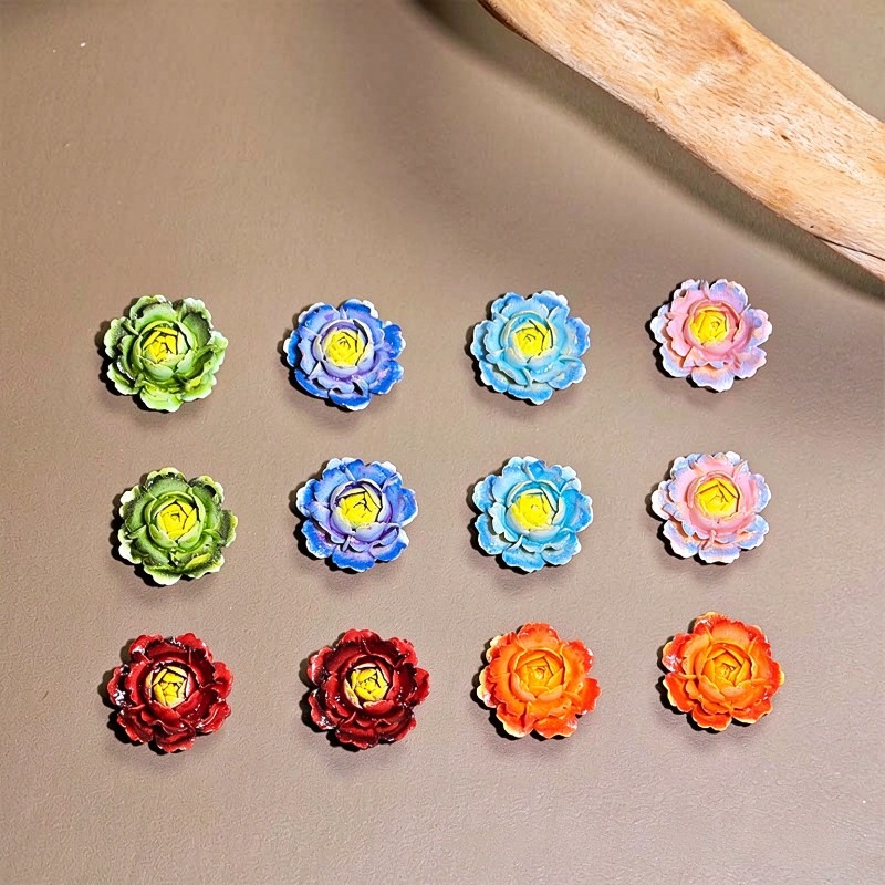 50 шт. разноцветных 3D-кабошон – обзор и цена Resin Art Rose