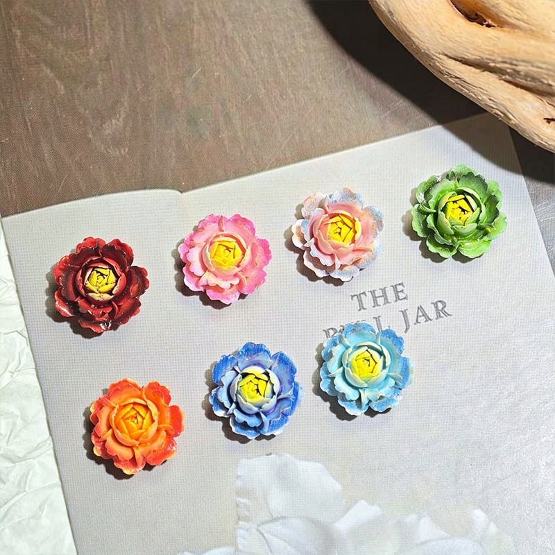 50 шт. разноцветных 3D-кабошон – обзор и цена Resin Art Rose